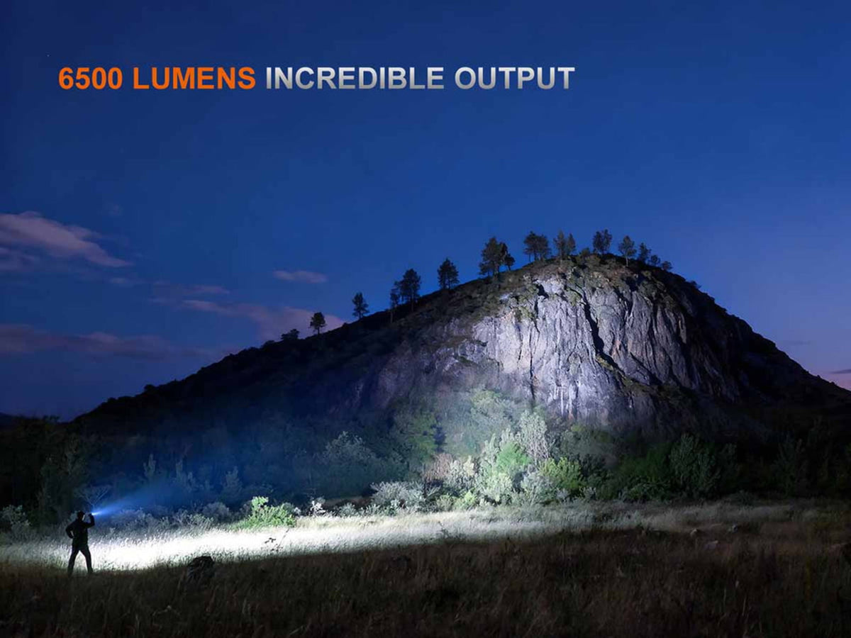 Fenix Lighting TK28R Lithium Ion 6500 Lumens Luminus SFT70 LED Luminus SST70 LED OSRAM GR CSSPA1.23 LED Flashlight Black