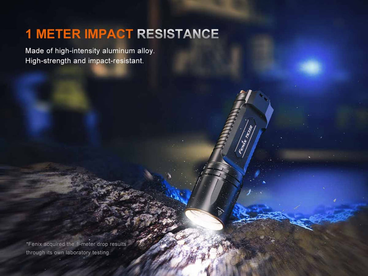 Fenix TK35R Lithium Ion 5800 Lumens Luminus SFT25R LED Luminus SST08 UV LED Flashlight Black TK35RSFBK