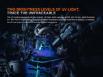 Fenix TK35R Lithium Ion 5800 Lumens Luminus SFT25R LED Luminus SST08 UV LED Flashlight Black TK35RSFBK