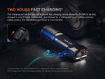 Fenix TK35R Lithium Ion 5800 Lumens Luminus SFT25R LED Luminus SST08 UV LED Flashlight Black TK35RSFBK