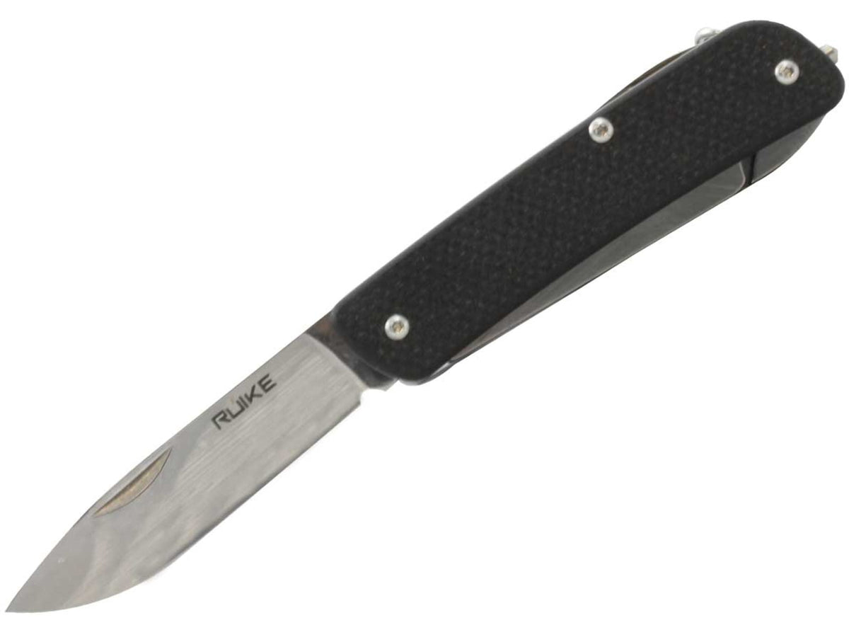 RUIKE M51 Multifunction Knife 2.79in 14C28N Stainless Steel Clip Point Plain Blade Black M51-B