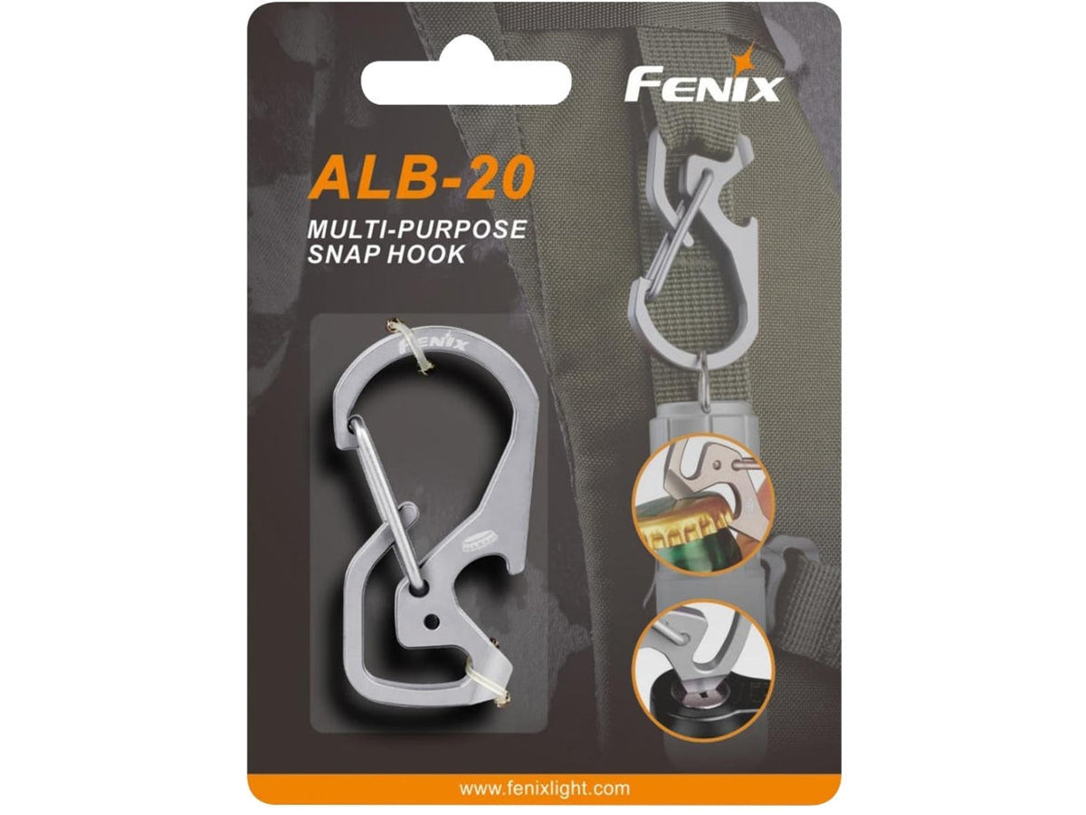 Fenix ALB-20 Snap Hook Carabiner Silver ALB-20