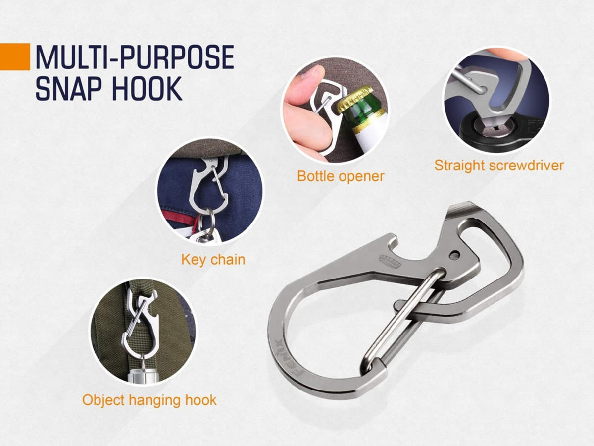 Fenix ALB-20 Snap Hook Carabiner Silver ALB-20