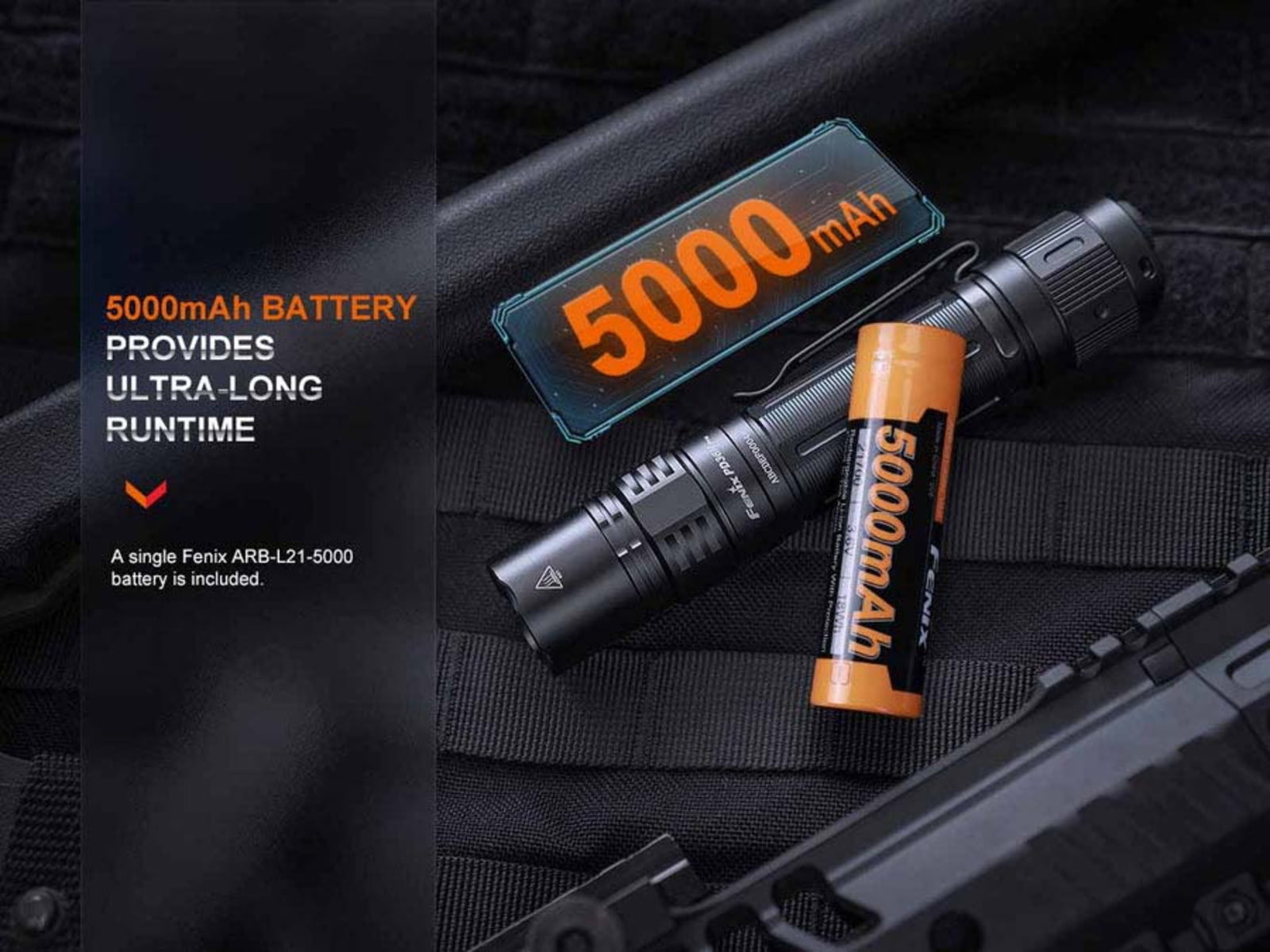 Fenix Lighting PD36R PRO Lithium Ion 2800 Lumens Luminus SFT70 LED Flashlight Black