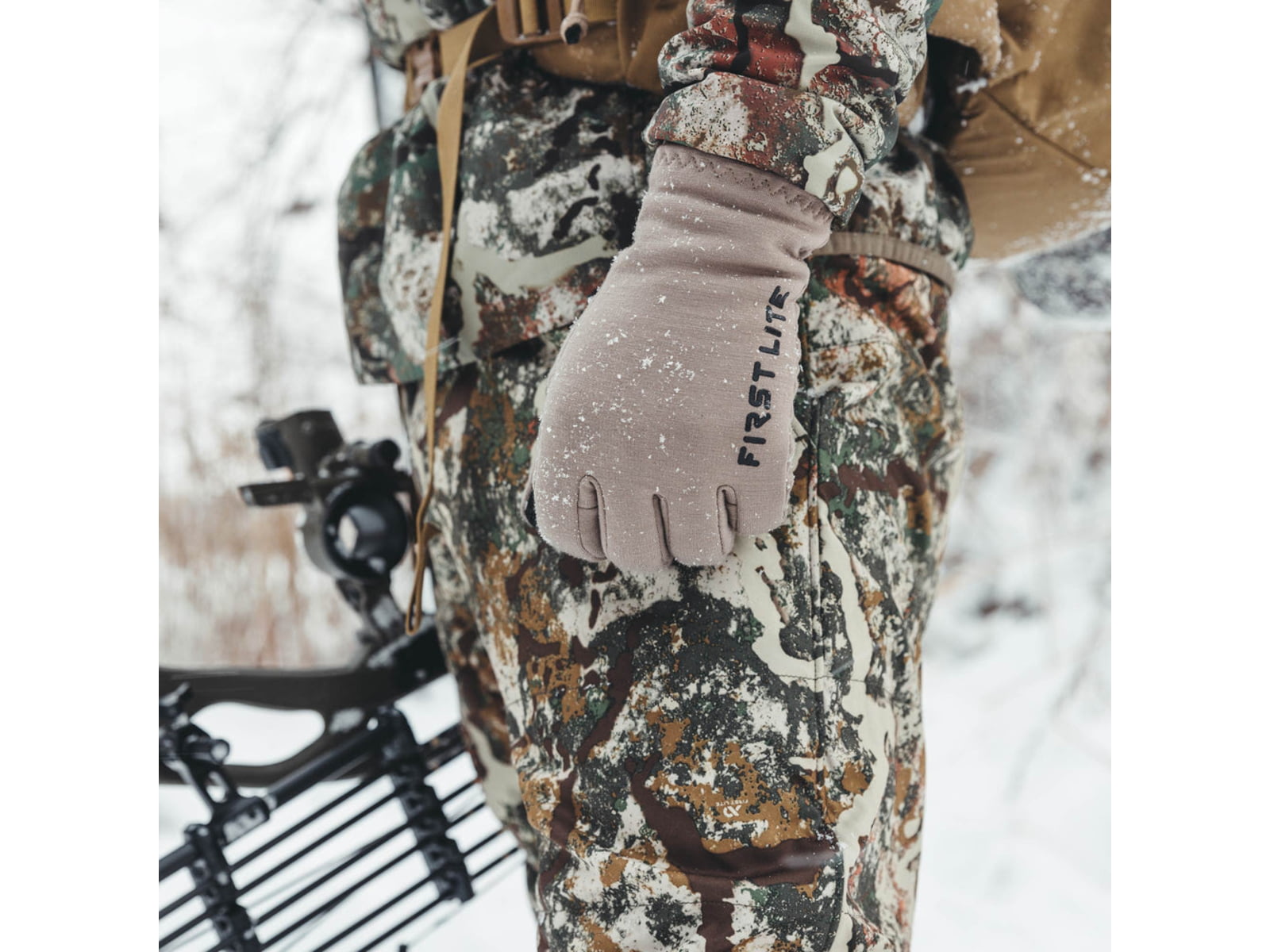 First Lite Rugged Wool Fleece Gloves