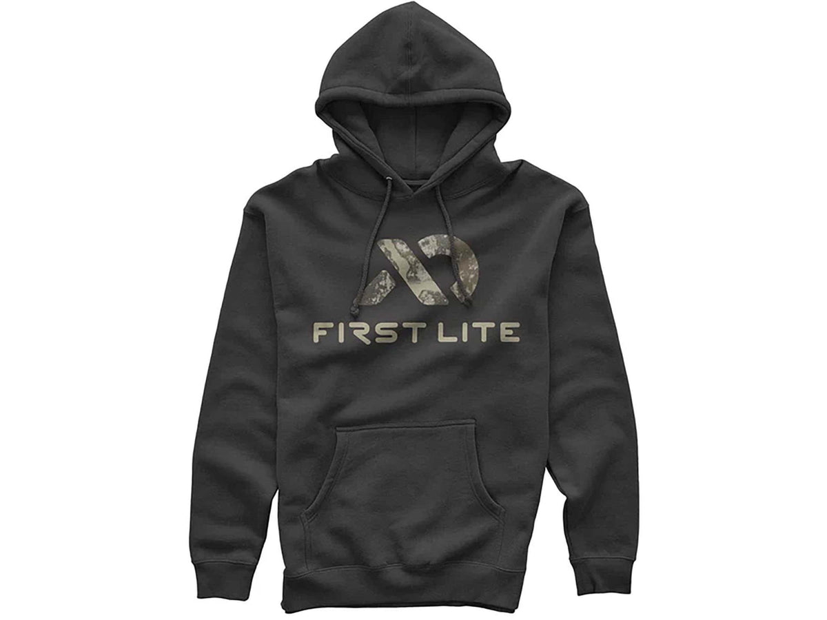 First Lite Specter Logo Hoody - Men's Black Small FLSPLBLSM
