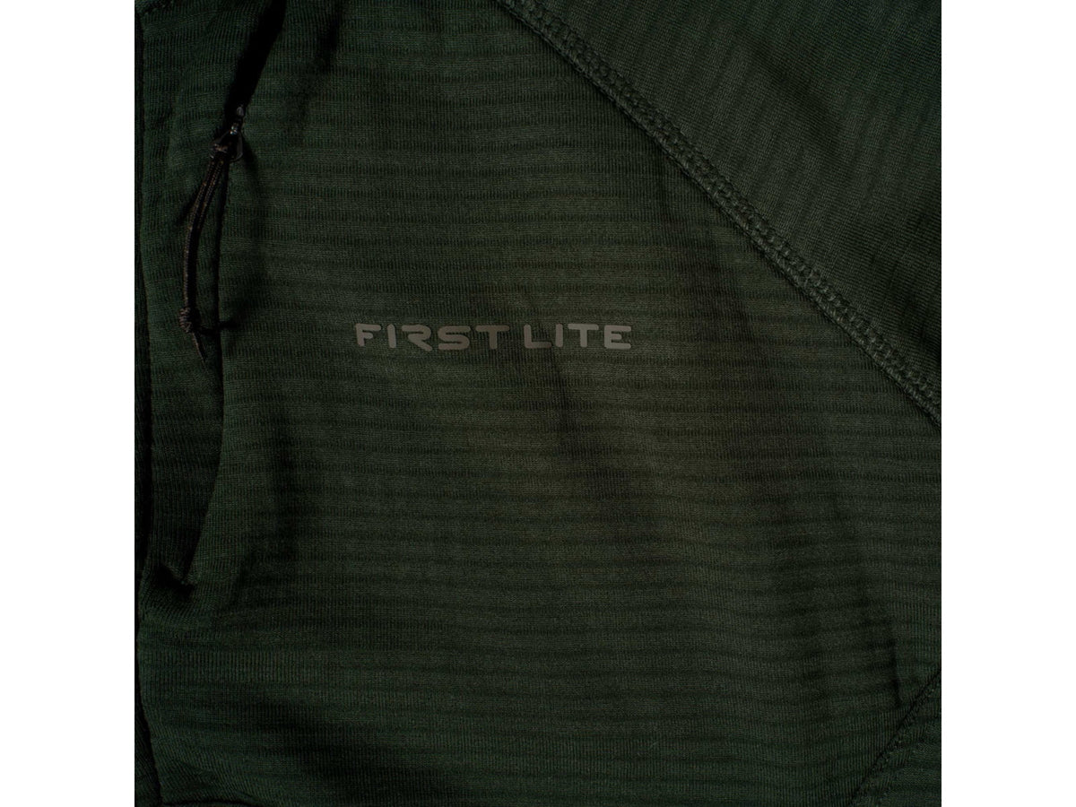 First Lite ThermaGrid Merino Hoody - Men's Heather Grey Large