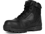 First Tactical 6in Safety Toe Side-Zip Duty Boots - Men's Black 10.5 US/Regular
