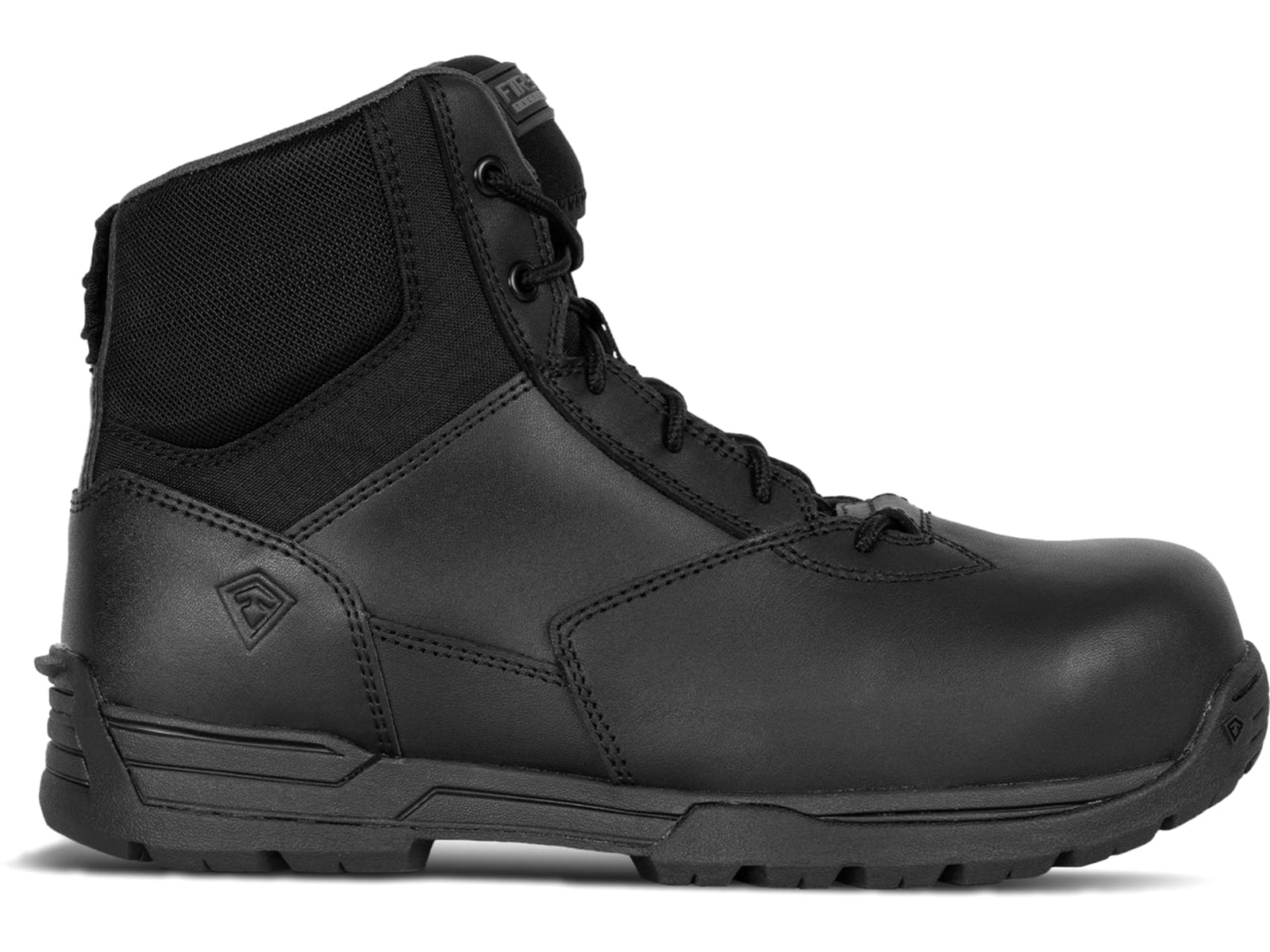 First Tactical 6in Safety Toe Side-Zip Duty Boots - Men's Black 10.5 US/Regular