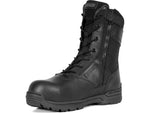 First Tactical 8in Safety Toe Side-Zip Duty Boots - Men's Black 10.5 US/Regular