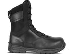 First Tactical 8in Safety Toe Side-Zip Duty Boots - Men's Black 10.5 US/Regular