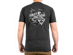 First Tactical Circle Eagle Graphic T-Shirt - Men's Charcoal Grey Medium
