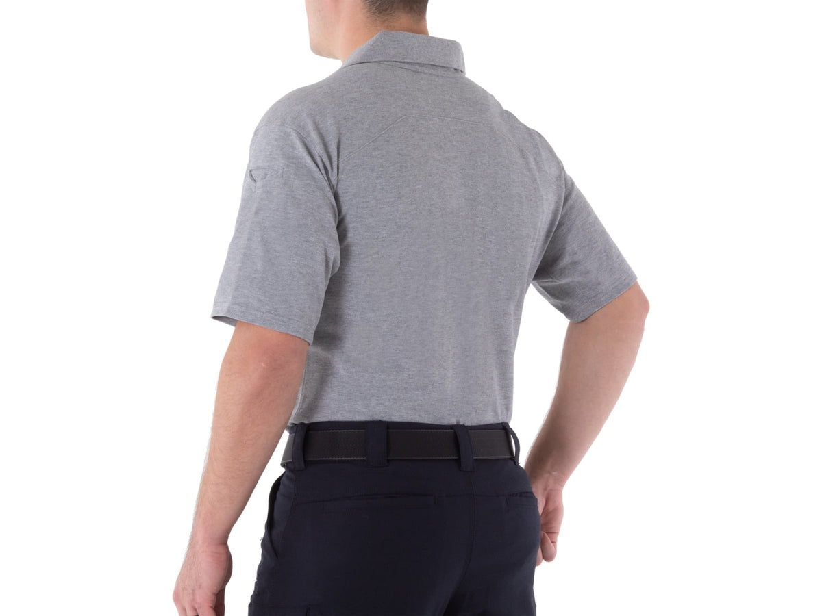 First Tactical Cotton Short Sleeve Polo - Men's Heather Gray 5XL 112508-016-5XL
