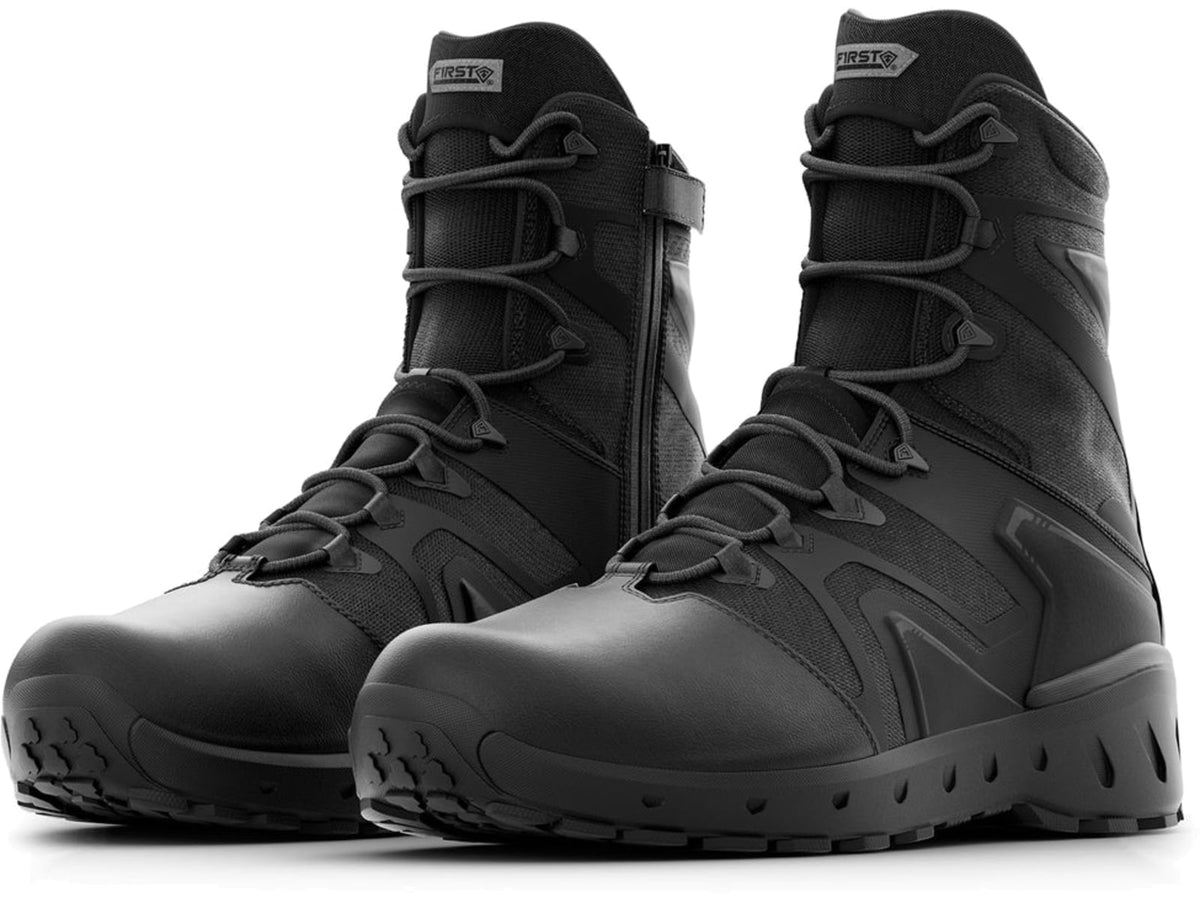 First Tactical AERO-TAC 8in Polishable Toe Side-Zip Tactical Boots - Men's