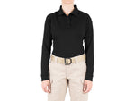 First Tactical Performance Long Sleeve Polo - Womens Black Extra Large