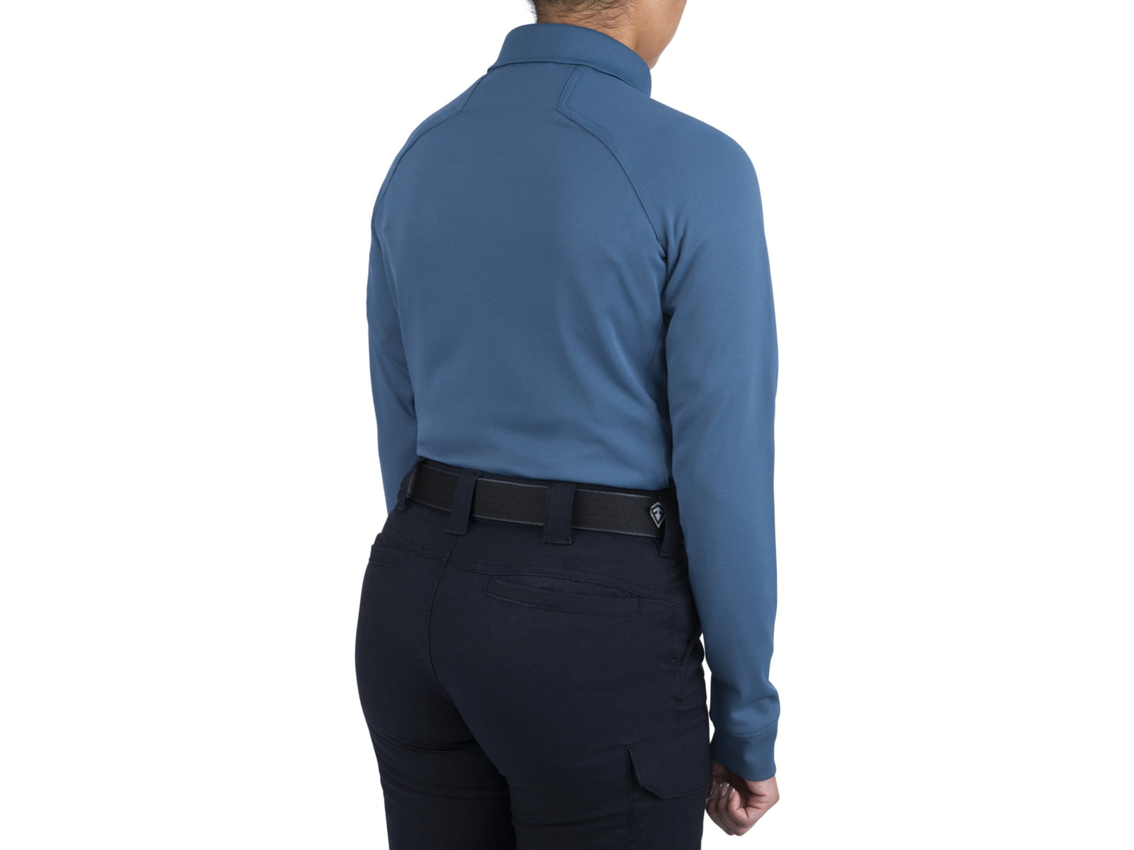 First Tactical Performance Long Sleeve Polo - Womens Black Extra Large