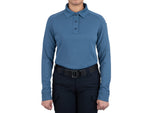 First Tactical Performance Long Sleeve Polo - Womens Black Extra Large