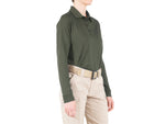 First Tactical Performance Long Sleeve Polo - Womens Black Extra Large