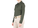 First Tactical Performance Long Sleeve Polo - Womens Black Extra Large