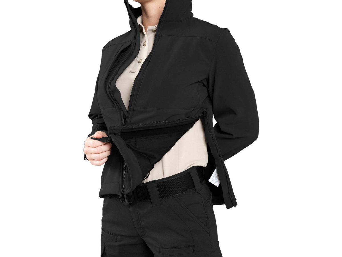 First Tactical Softshell Short Jacket - Womens Black Medium