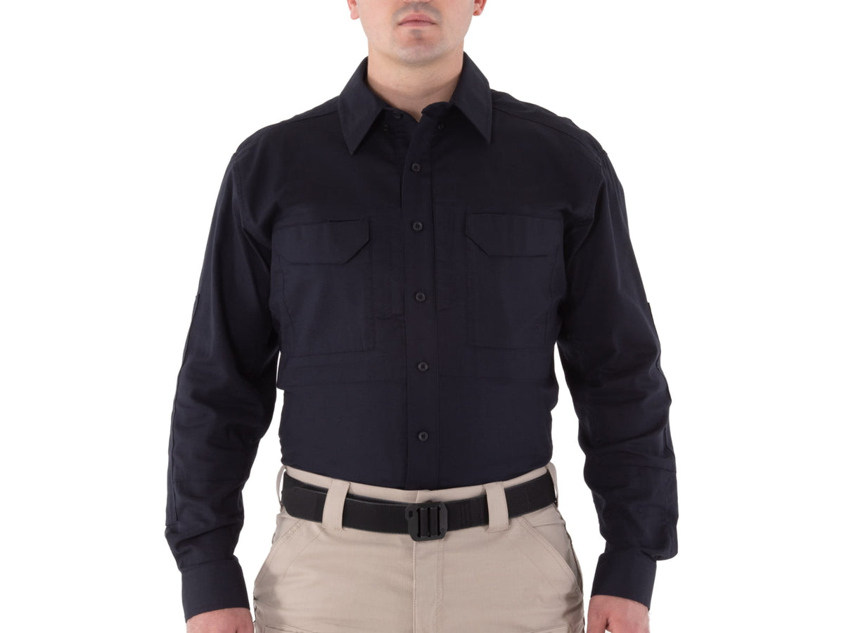 First Tactical V2 Tactical Long Sleeve Shirt - Mens Midnight Navy Large R