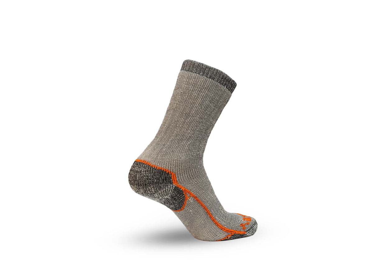 Fish Monkey Boot Cut Yeti Series Heavy-Weight Boot-Crew Socks Grey L