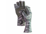 Fish Monkey Half Finger Guide Gloves Grey Water Camo XL