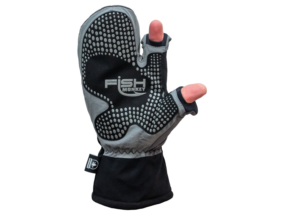 Fish Monkey Stealth Dry-Tec Heavyweight Mitten Grey XL FM39-GRY-XL