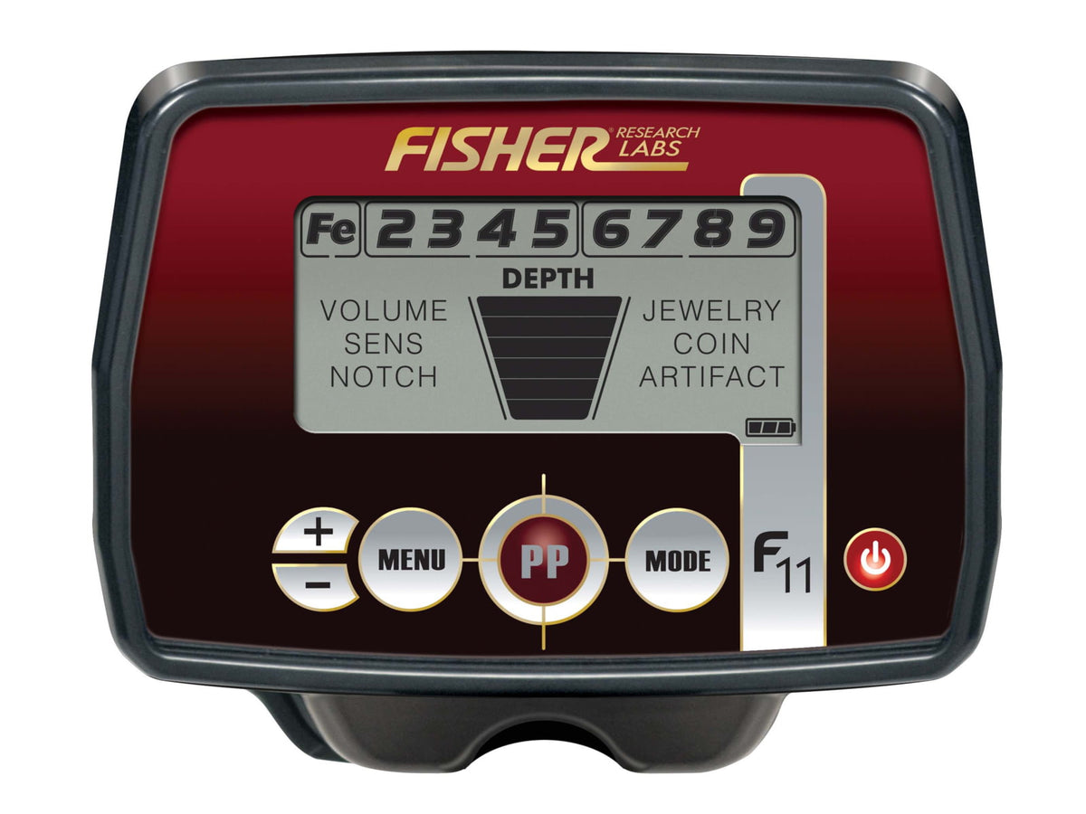 Fisher F11 Metal Detector Black Standard F11