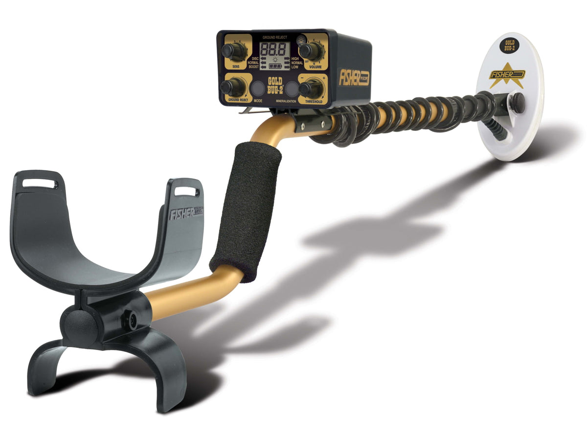 Fisher Gold Bug 2 Metal Detector w/6.5in Search Coil Black Standard