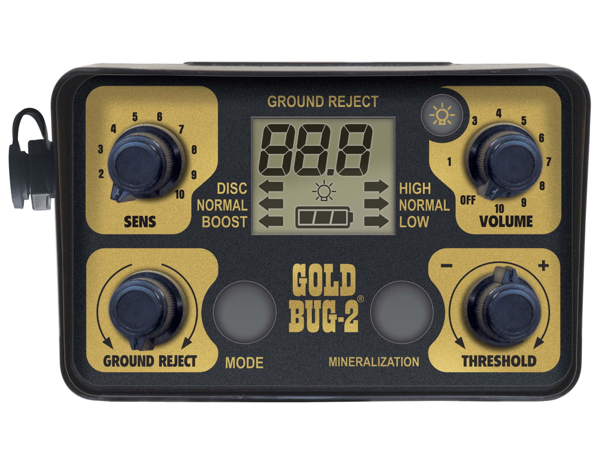 Fisher Gold Bug 2 Metal Detector w/6.5in Search Coil Black Standard
