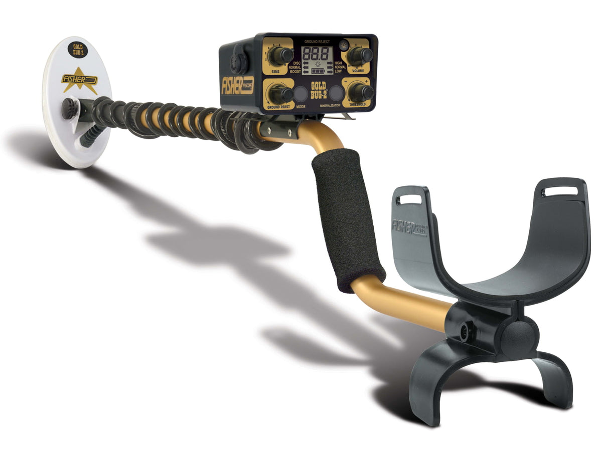 Fisher Gold Bug 2 Metal Detector w/6.5in Search Coil Black Standard