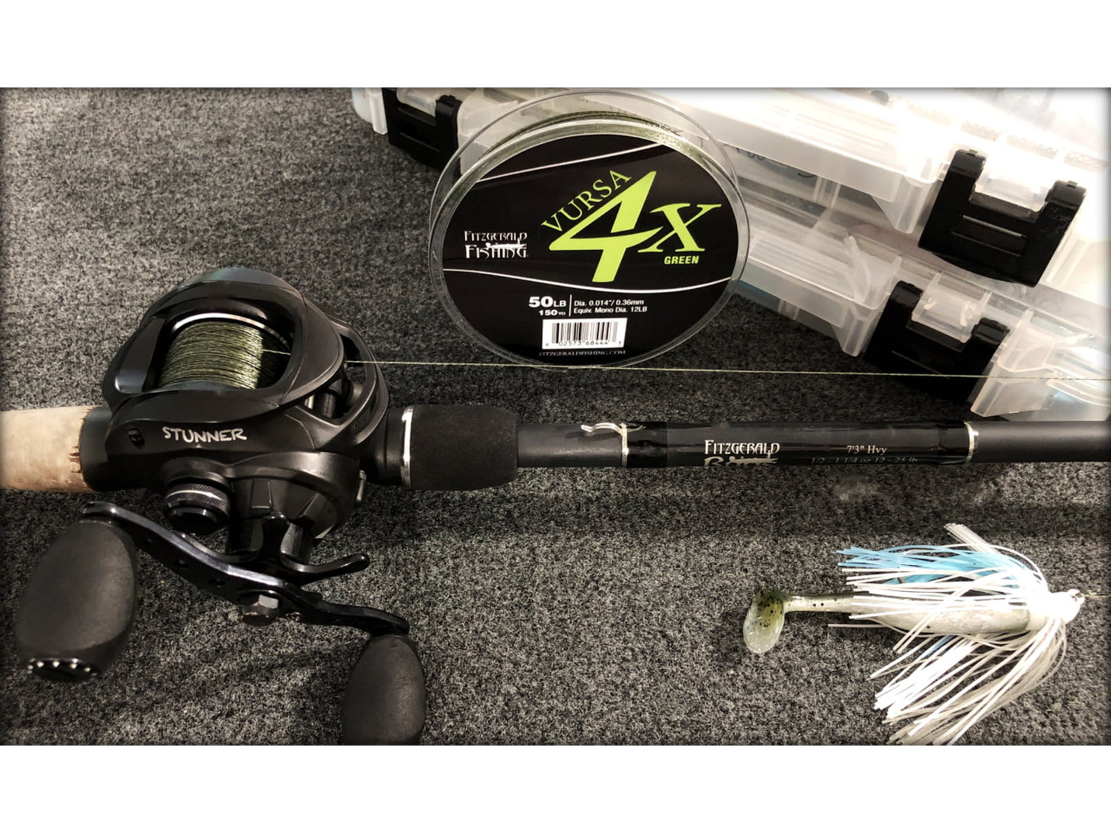 Fitzgerald Fishing Vursa Braid 4X Line 30lb Yellow 300yds