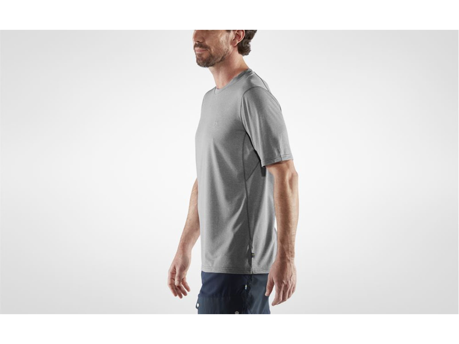 Fjallraven Abisko Day Hike Short Sleeve T-Shirt - Men's Shark Grey Large