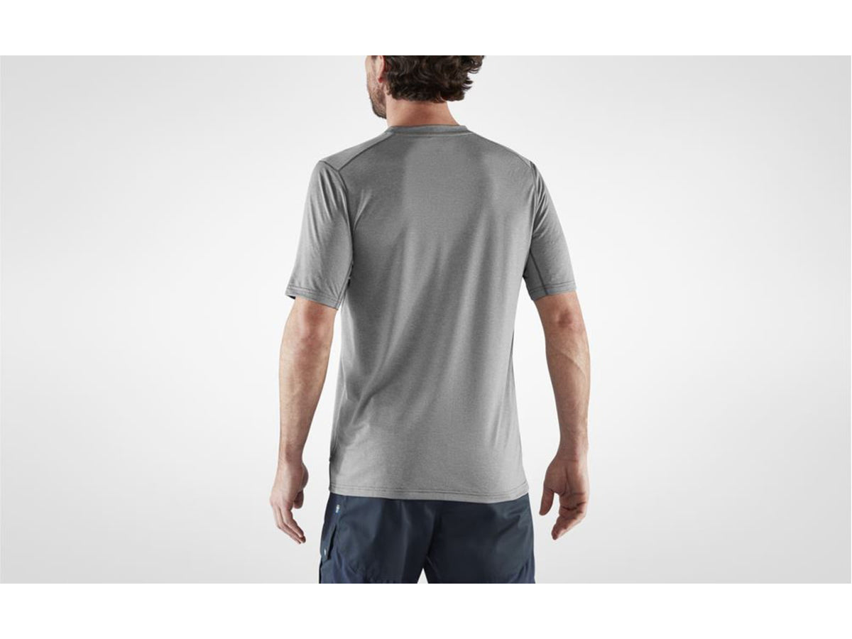 Fjallraven Abisko Day Hike Short Sleeve T-Shirt - Men's Shark Grey Large