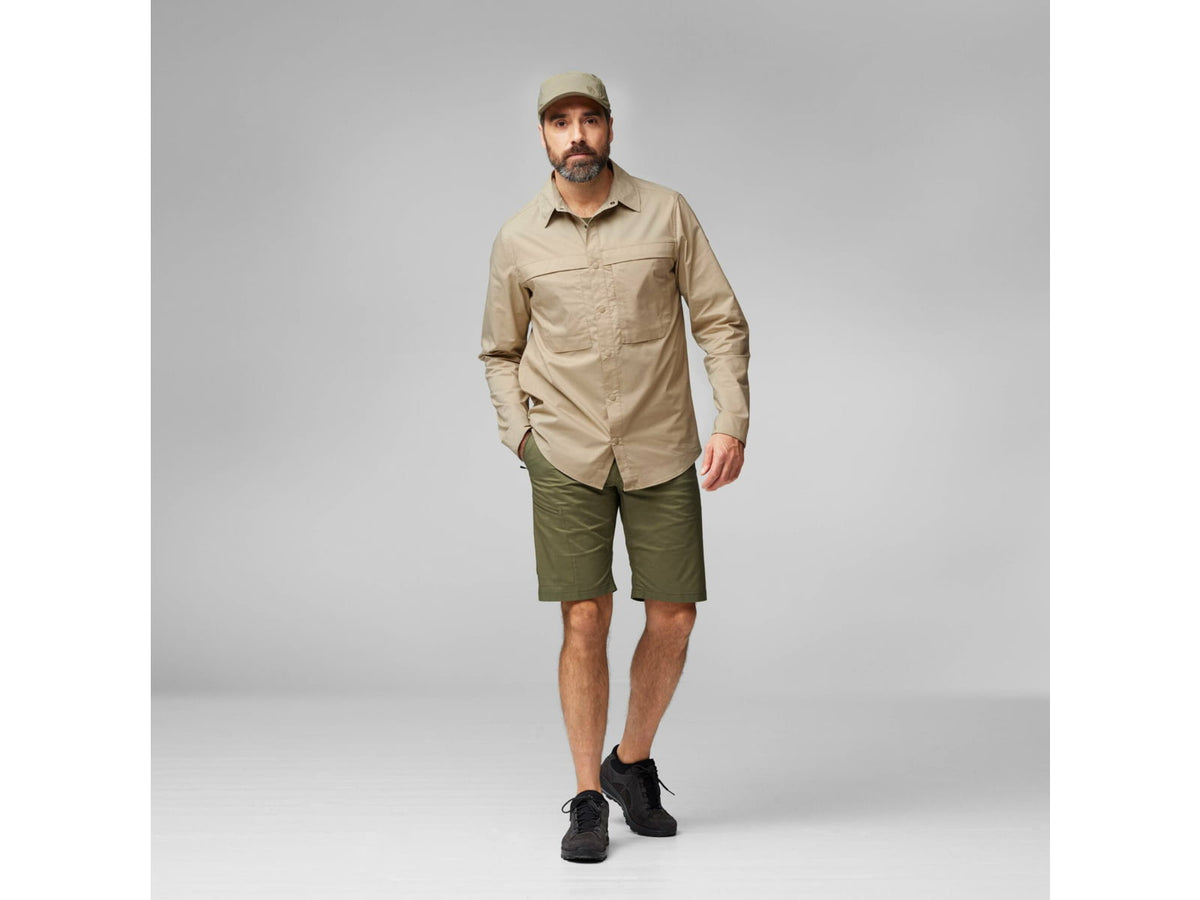 Fjallraven Abisko Trail Shirt Long Sleeve - Men's Fossil