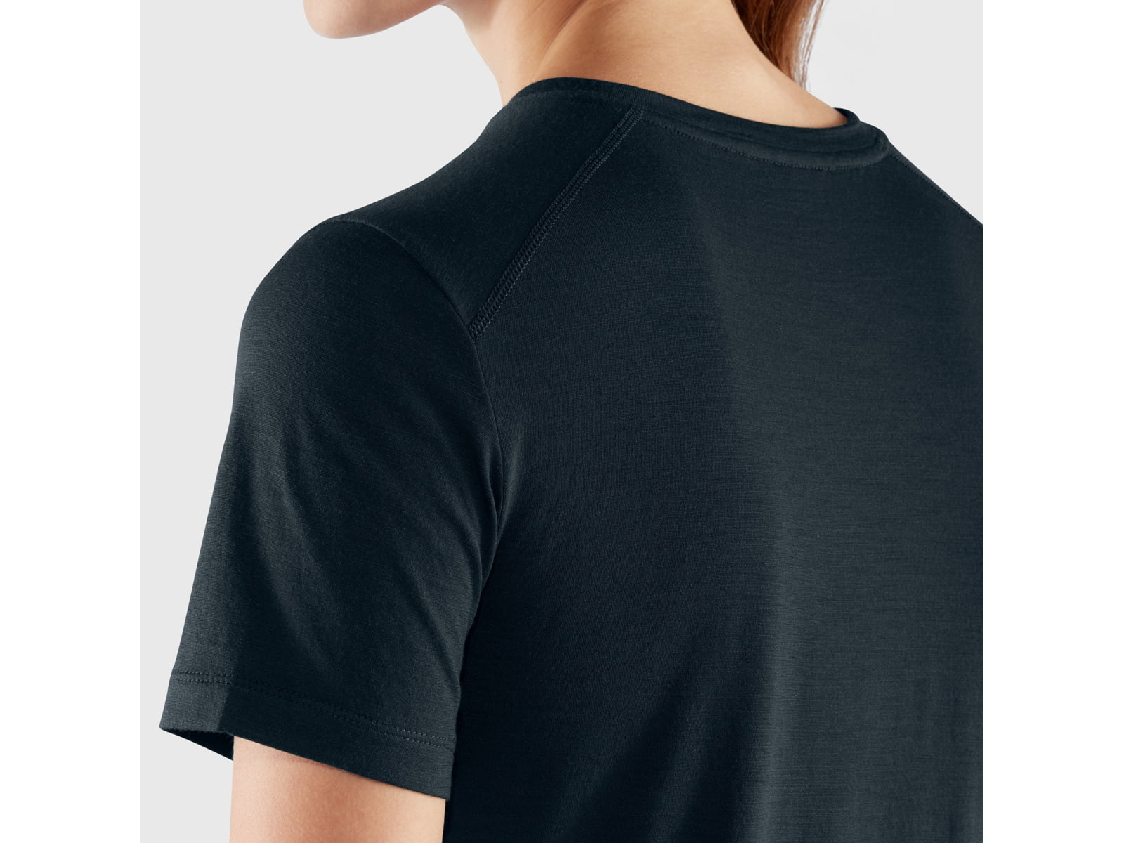 Fjallraven Abisko Wool Short Sleeve - Women's Dark Navy Extra Small