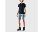 Fjallraven Abisko Wool Short Sleeve - Women's Dark Navy Extra Small