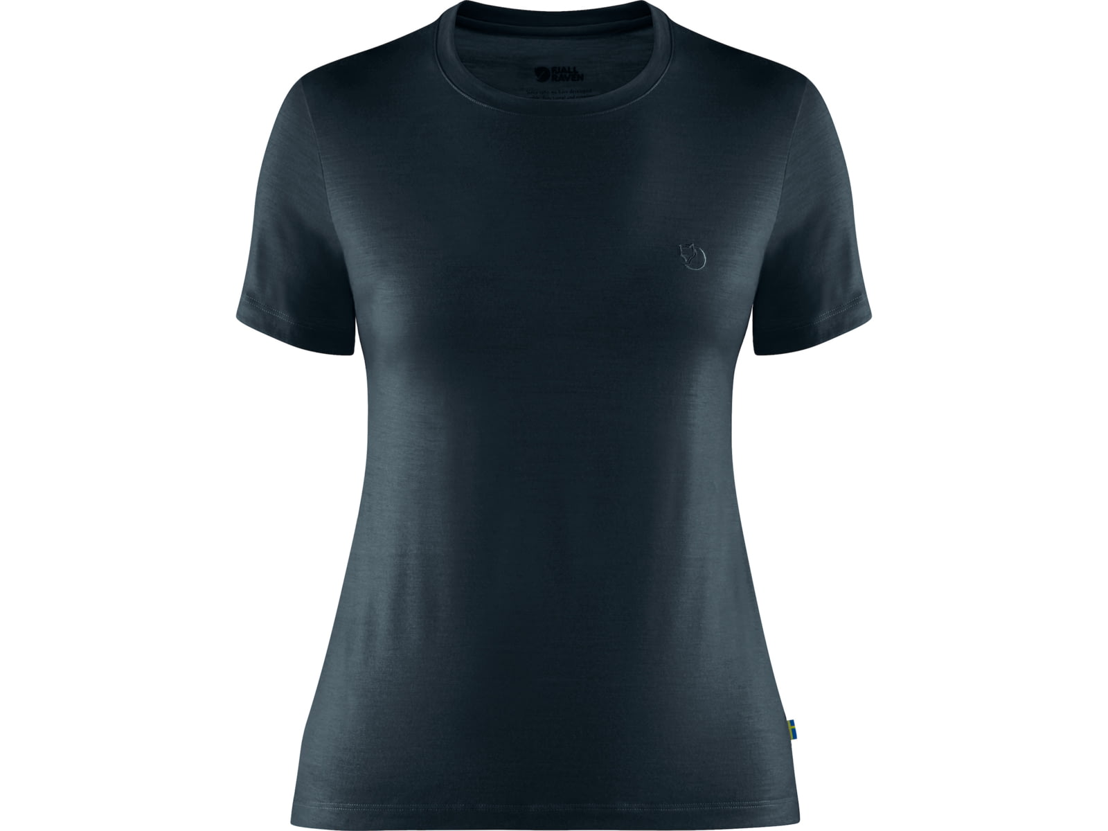 Fjallraven Abisko Wool Short Sleeve - Women's Dark Navy Extra Small