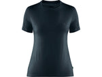 Fjallraven Abisko Wool Short Sleeve - Women's Dark Navy Extra Small