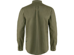 Fjallraven Ovik Travel Long Sleeve Shirt - Men's Green Extra Large