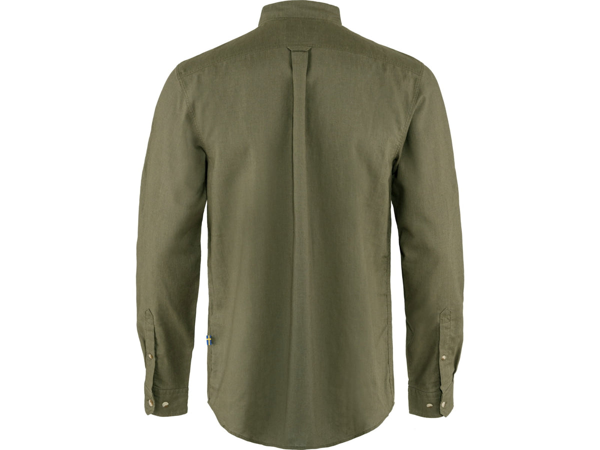 Fjallraven Ovik Travel Long Sleeve Shirt - Men's Green Extra Large
