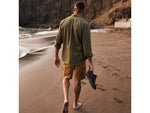 Fjallraven Ovik Travel Long Sleeve Shirt - Men's Green Extra Large