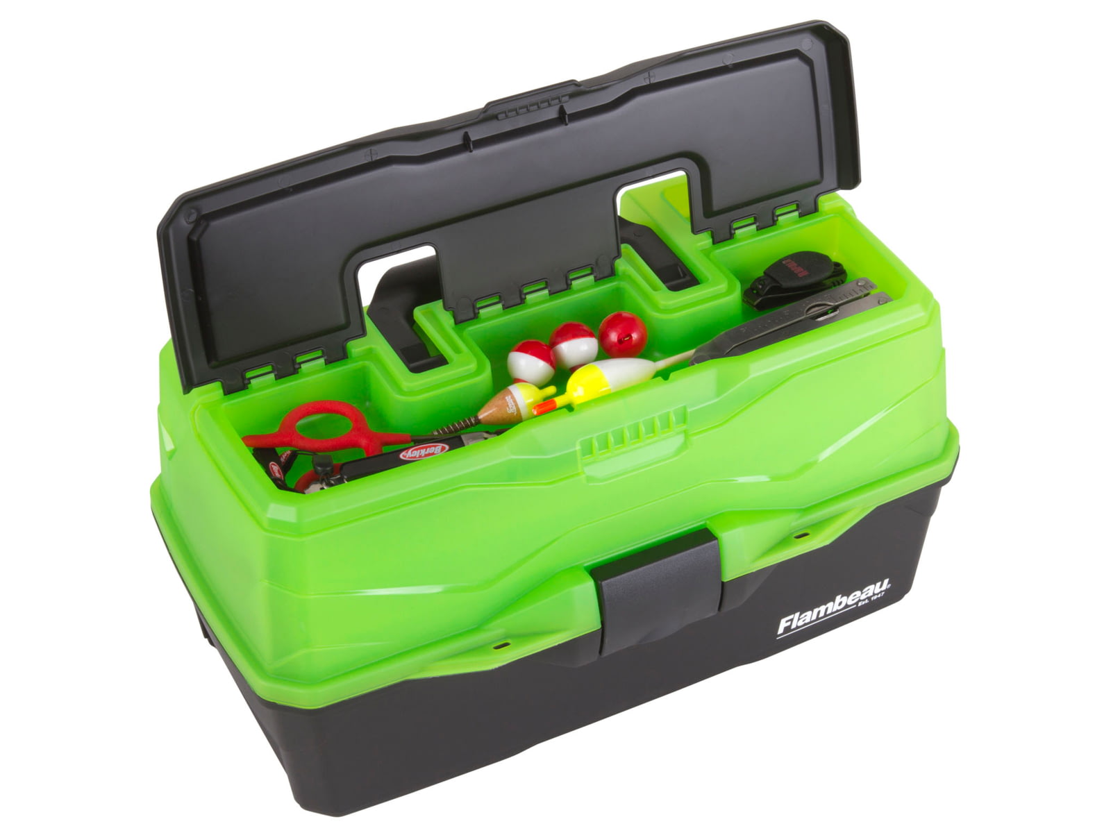 Flambeau 3 Tray Classic Tackle Box Frost Green/Black