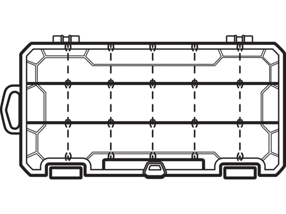 Flambeau 3003 18 Compartments Tuff Tainer w/ Dividers and Zerust 3003