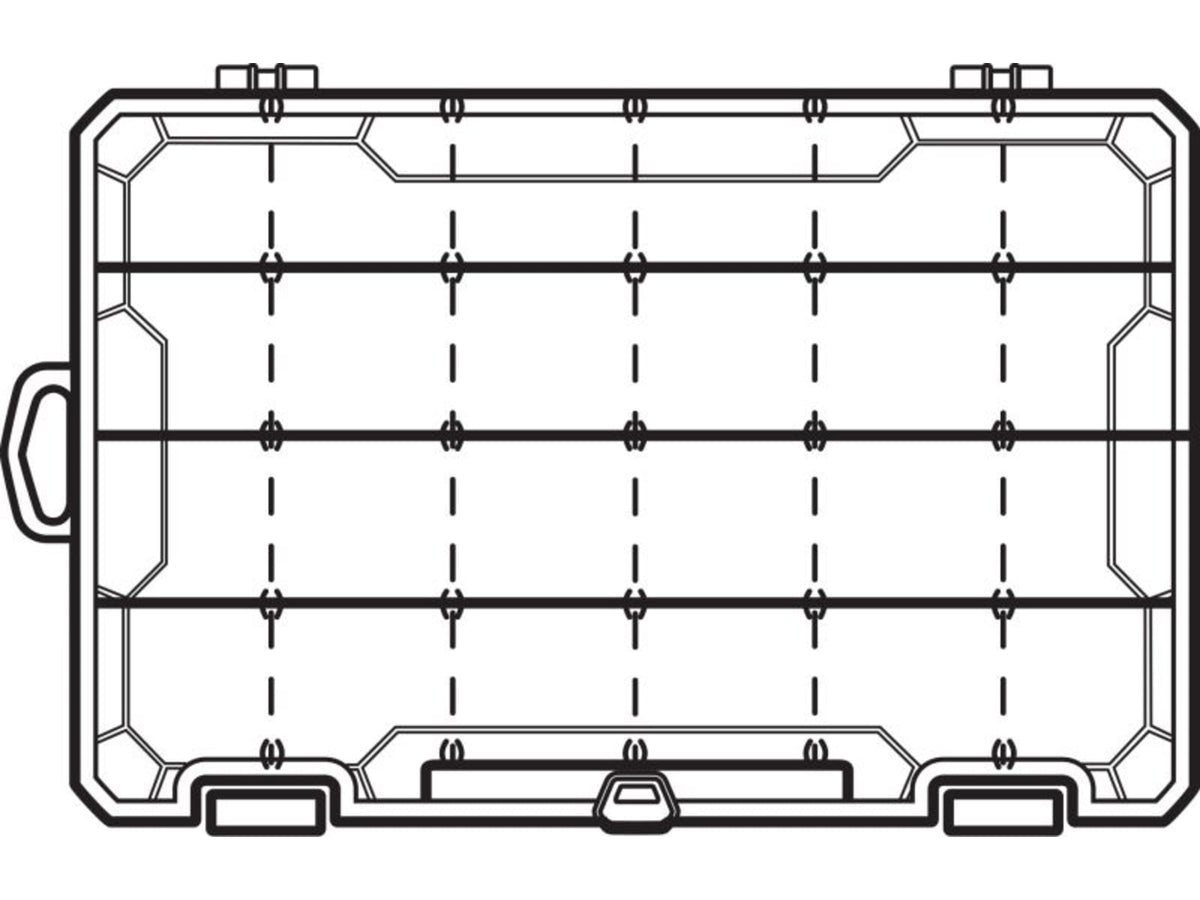 Flambeau 4007 24 Compartments Tuff Tainer w/ Dividers and Zerust 4007
