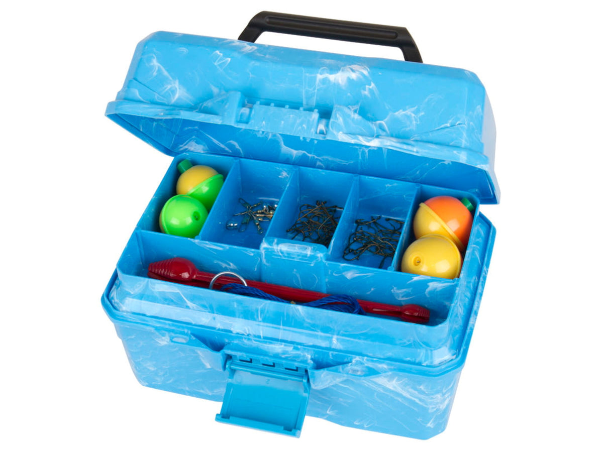 Flambeau Big Mouth Tackle Kid's Box Kit Blue Swirl