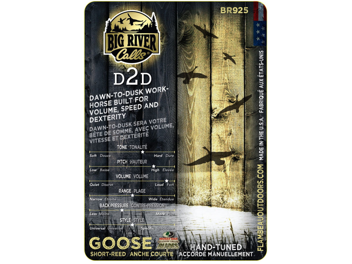 Flambeau D2D Goose Call Mossy Oak Shadow Grass Blades BR925