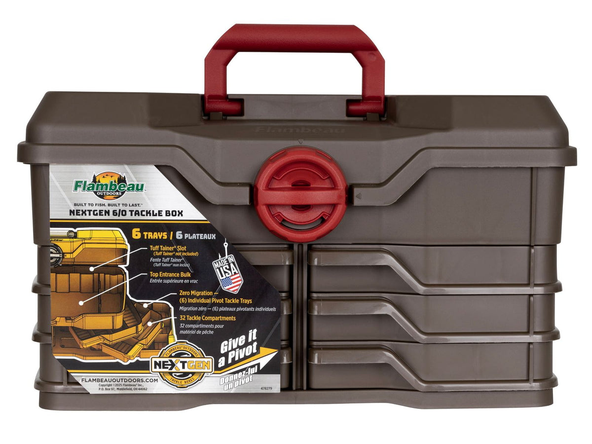 Flambeau NextGen 6/0 Large Tackle Box Fine Metallic Coffee