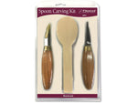 Flexcut Spoon Carving Kit High Carbon Stainless Blade Cherry Wood Handle KN70